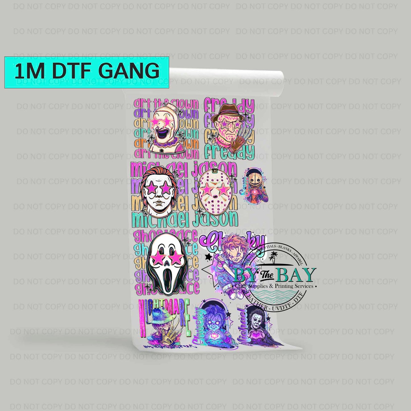 HALLOWEEN 3 Pre-designed 1m DTF Gang Sheet