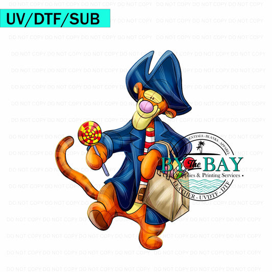 HALLOWEEN TIGER UV/DTF/SUB Print
