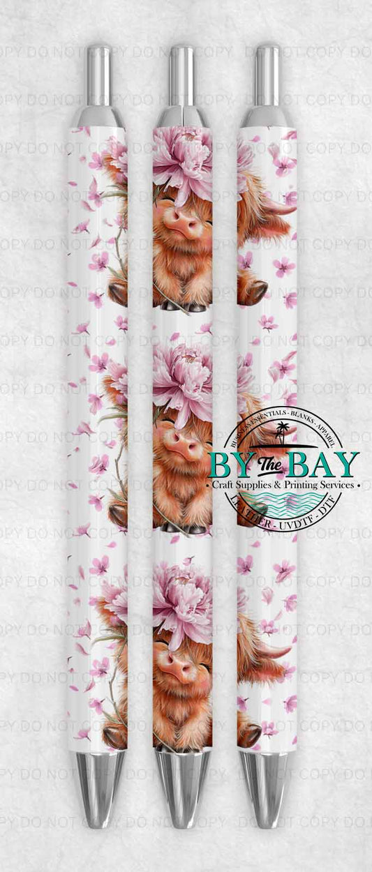 Pink Highland 002 Pen Wrap
