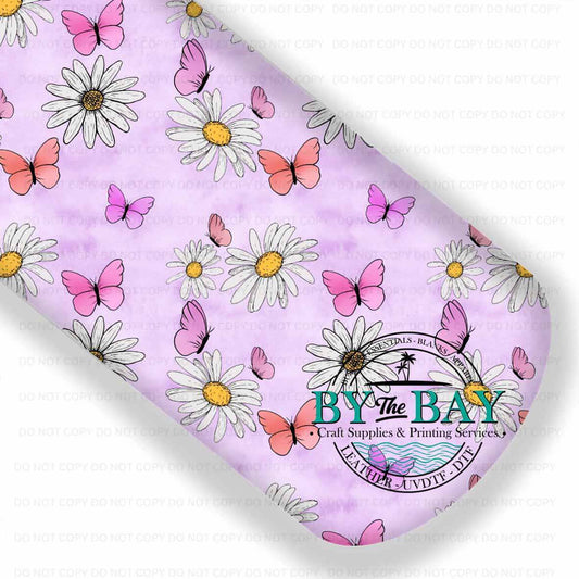 HD Purple Butterfly & Daisy