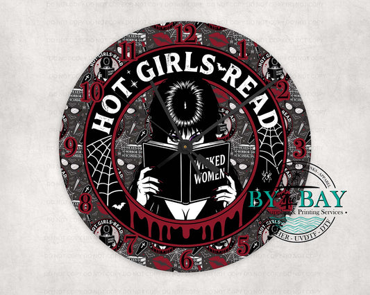 Hot Girls Read Clock