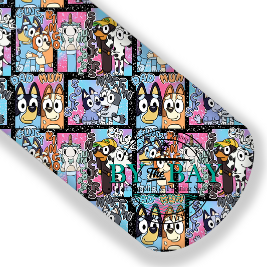 Heeler Dog Comic Black