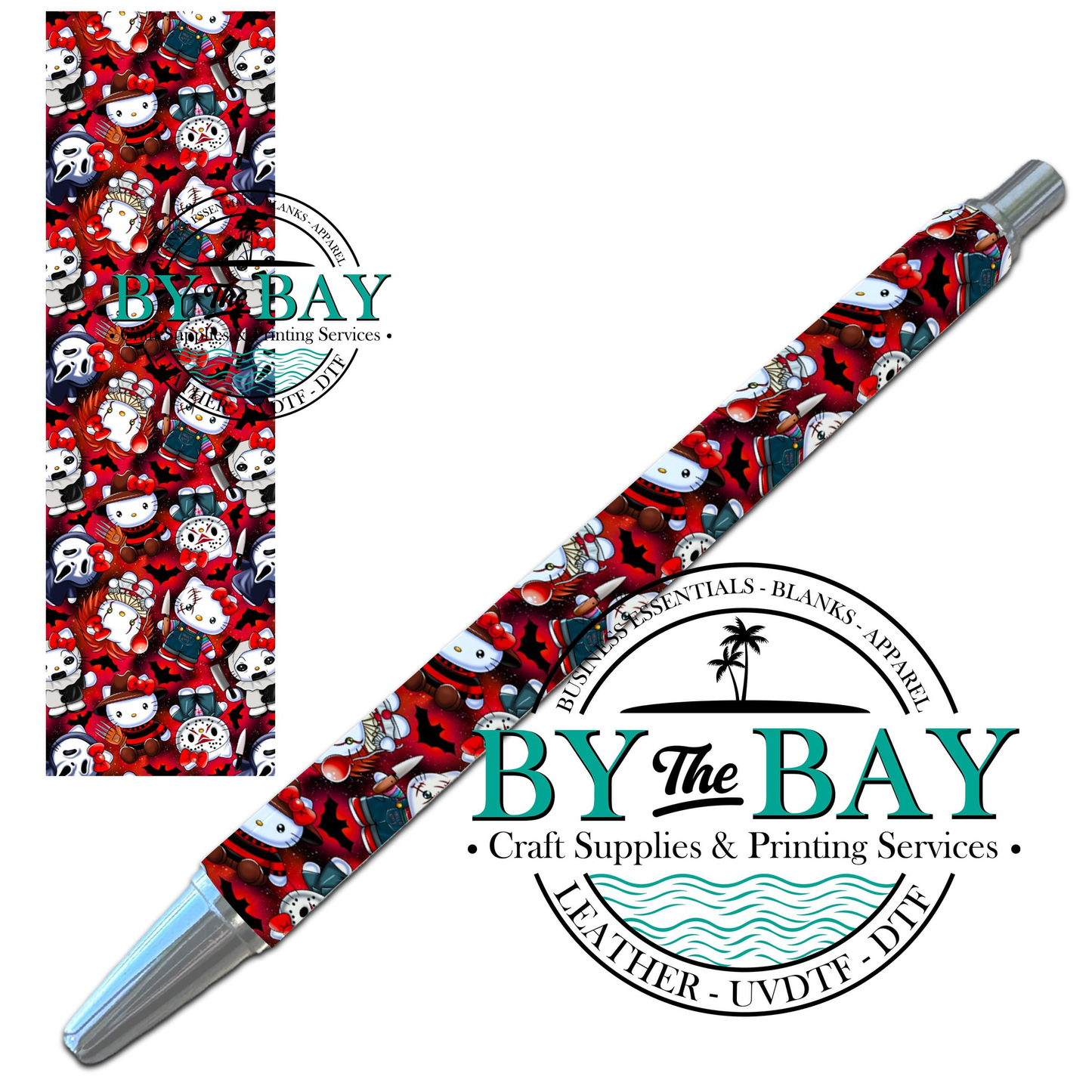 Horror Kitty UVDTF Pen Wrap