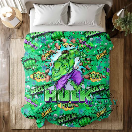 Green Guy   Squish Minky Blankets (Various Sizes)