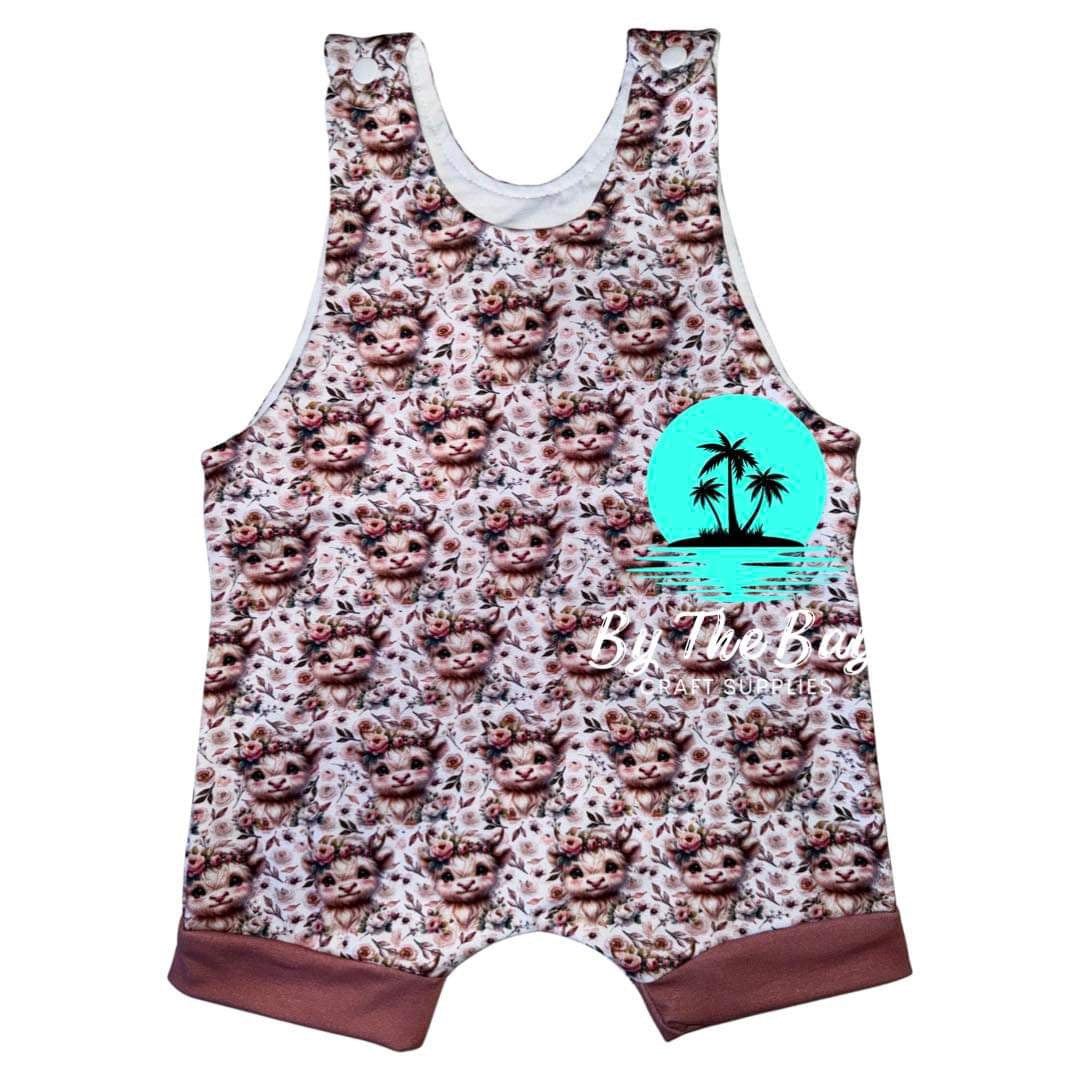 Highland cow 1 Short leg Romper - FINISHED