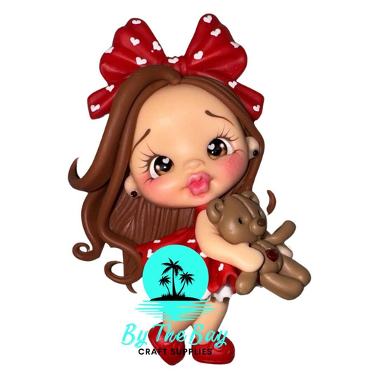 Valentines girl & bear