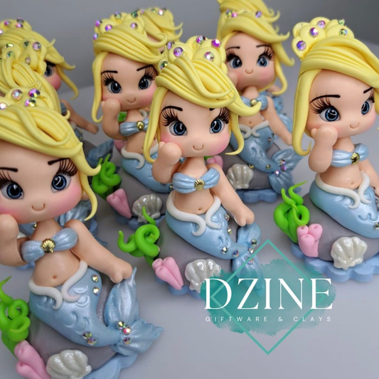 Cindy mermaid cake topper (9cm)