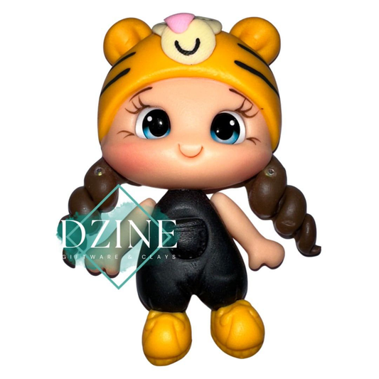 Cute tiger girl