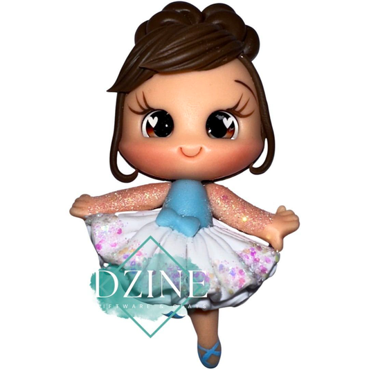Cute ballerina with white tutu