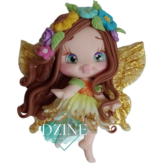 Cute fairy with flower crown