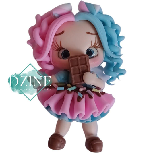 Cute chocolate girl