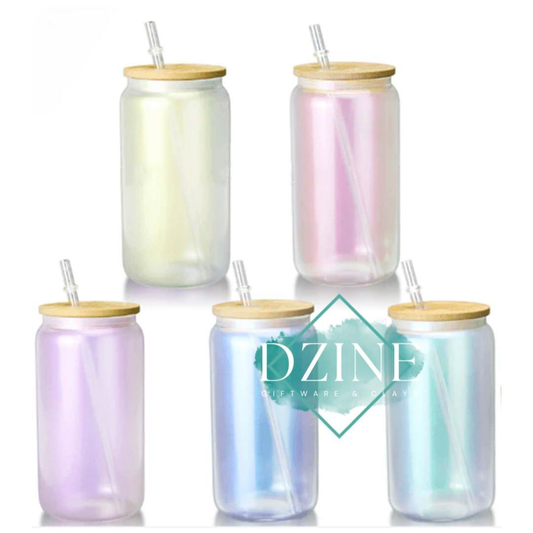 Rainbow glitter 16oz cups - Various Colours (suited Sublimation)