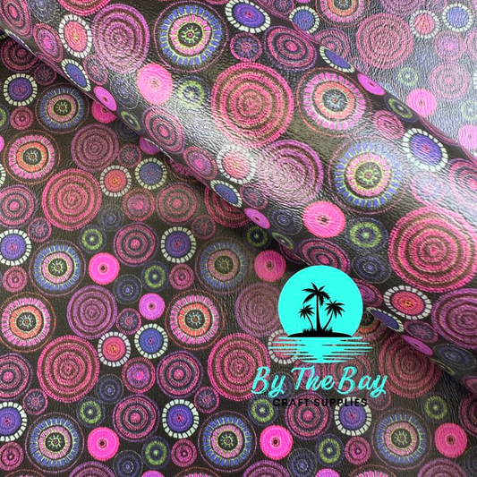 Purple & pink Dot Art