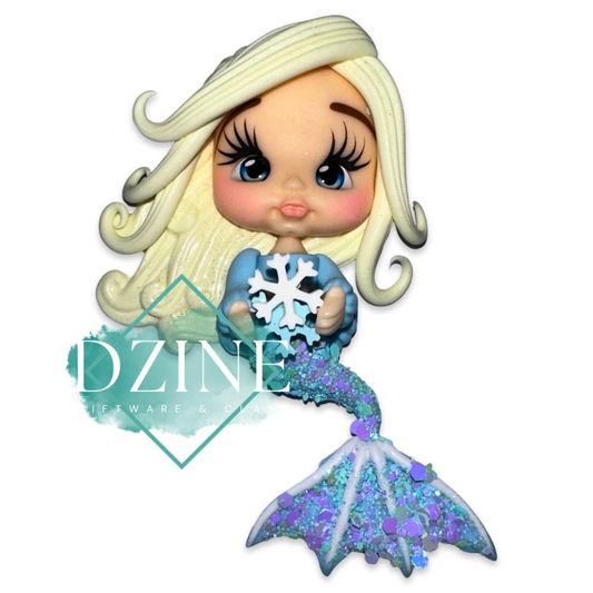 Snow princess mermaid