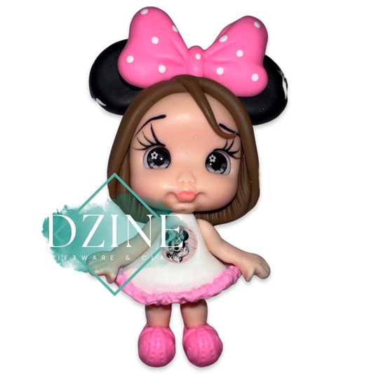 Cute Mouse girl with big pink bow