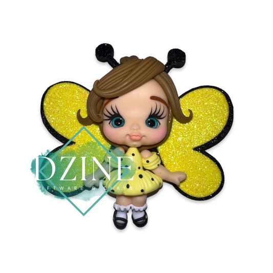 Cute little bee girl