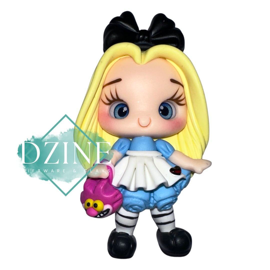 Alice with cat bag