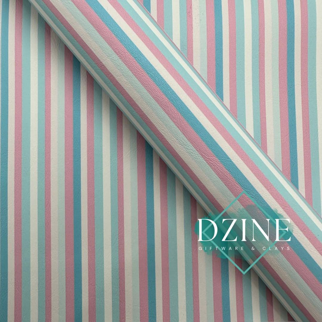 Pastel pink/blue stripe co old