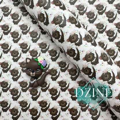 Pink floral Tassie Devil