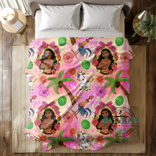 Island Princess Squish Minky Blankets (Various Sizes)