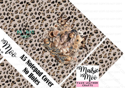 Just Breathe Maisie Moo A5 Journal Cover (Cut/Sew/Glue) DIY & Ready Made