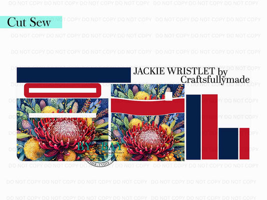 Banksia Jackie Wristlet (Cut Sew Panel)