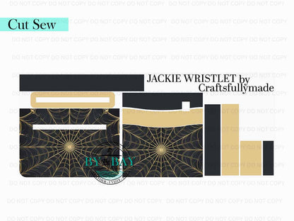 Cold Spiderwebs Jackie Wristlet (Cut Sew Panel)