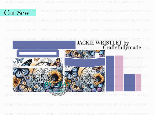Just Breathe Jackie Wristlet (Cut Sew Panel)