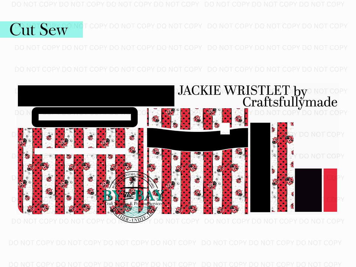 Lady Bugs Jackie Wristlet (Cut Sew Panel)