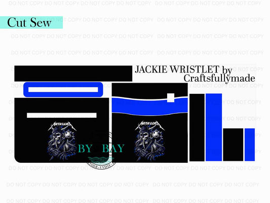 Metal Band Jackie Wristlet (Cut Sew Panel)