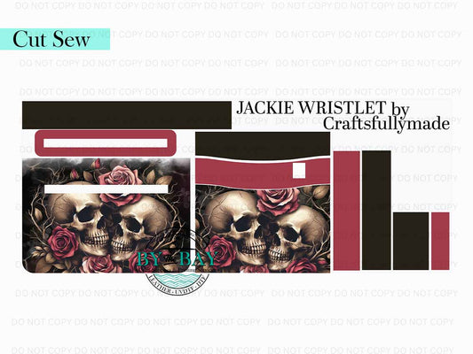 Til Death Jackie Wristlet (Cut Sew Panel)