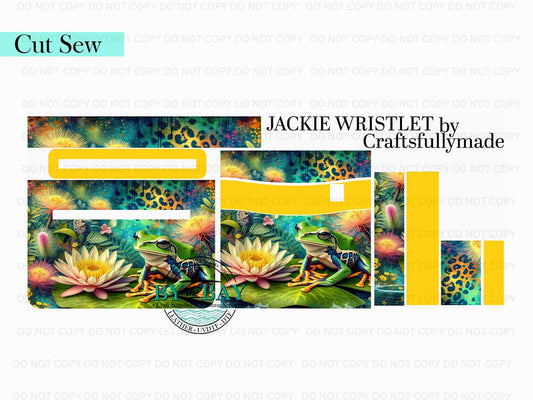 Tree Frog Jackie Wristlet (Cut Sew Panel)