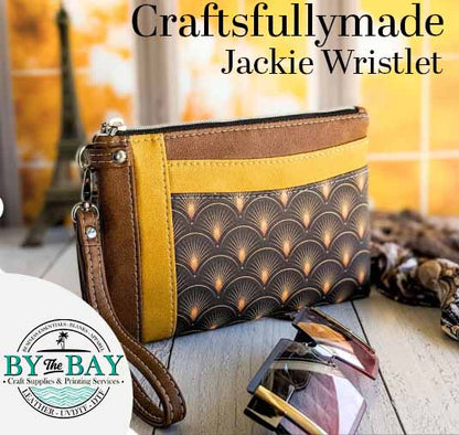 Black Cat Jackie Wristlet (Cut Sew Panel)