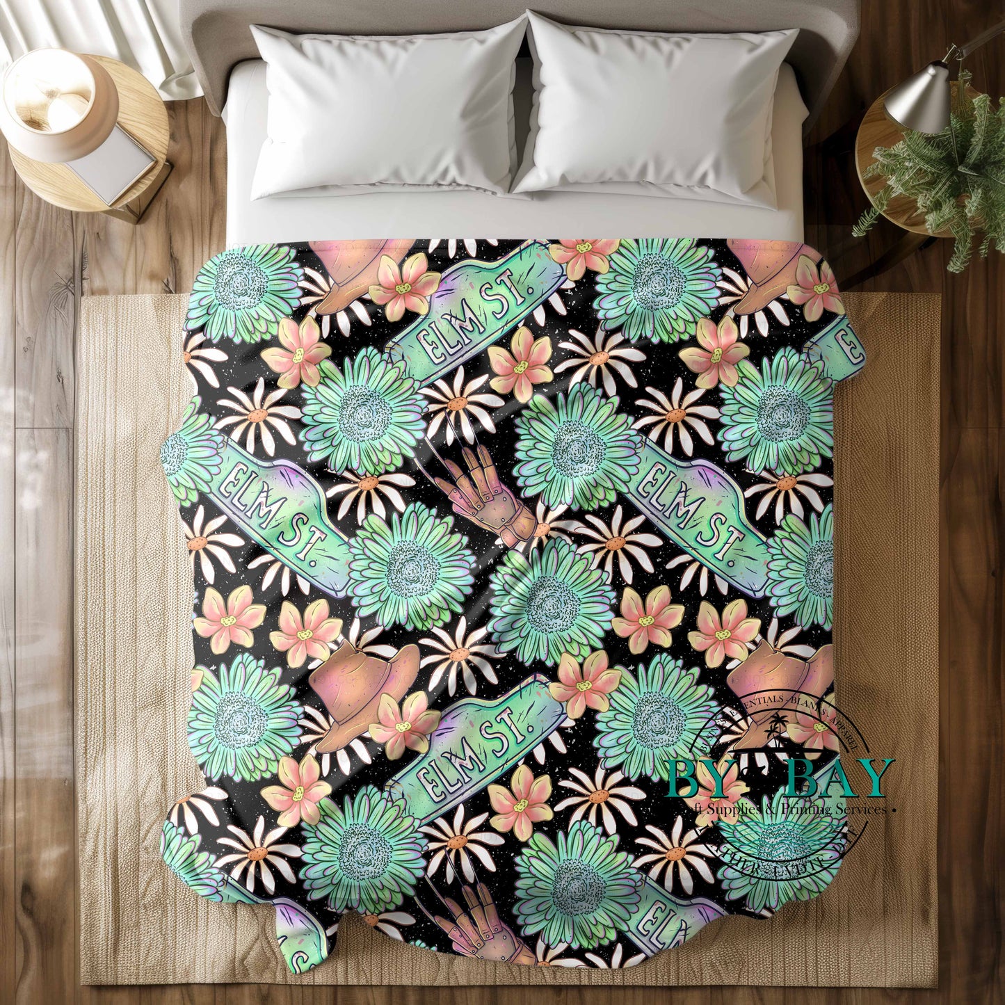 Floral Street Squish Blankets