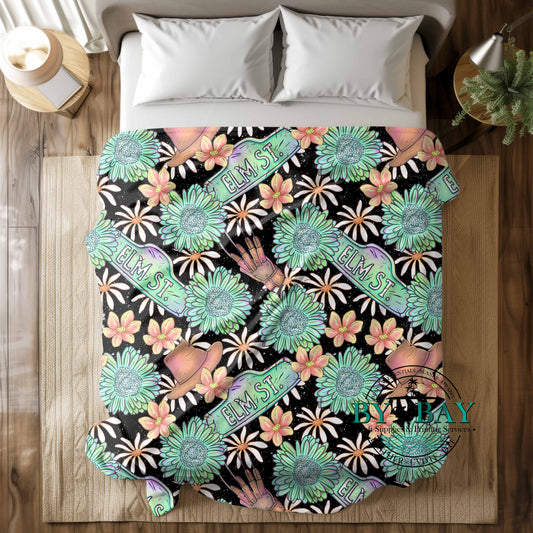 Floral Street Squish Blankets