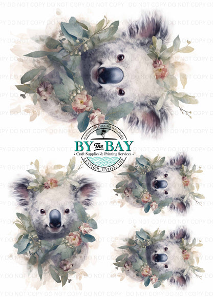 Koala Eucalyptus Headband Panel (Various Sizes)