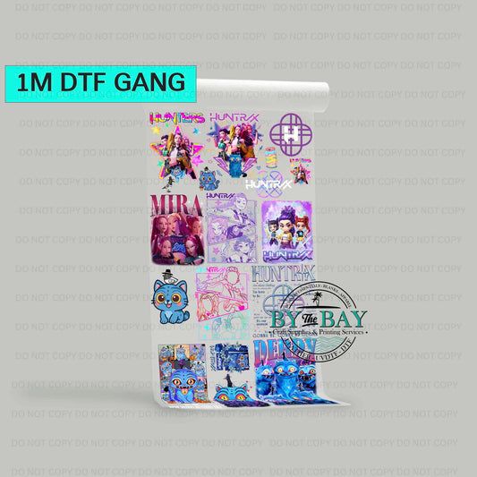 K P O P  Pre-designed 1m DTF Gang Sheet
