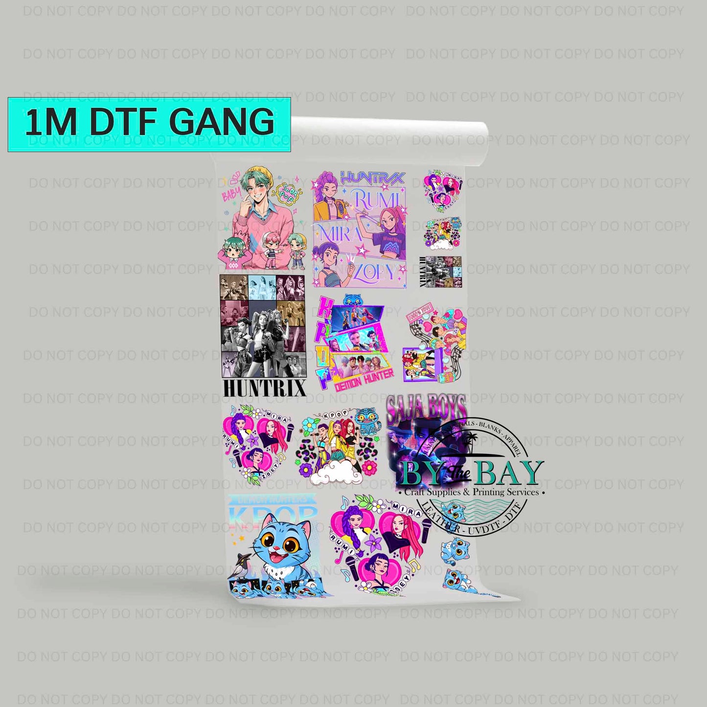 Hunters 5 Pre-designed 1m DTF Gang Sheet