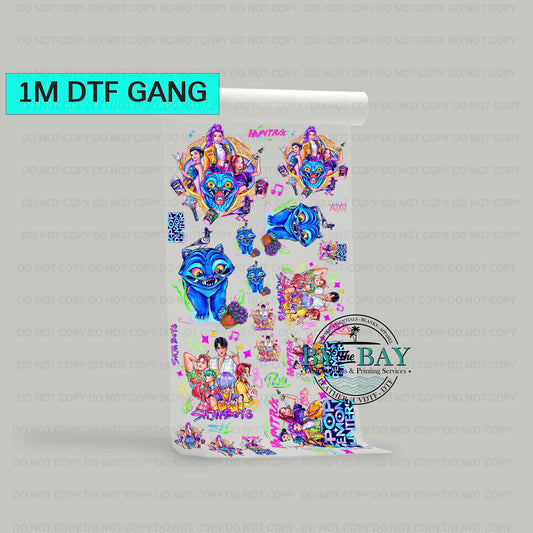 POP Hunters Pre-designed 1m DTF Gang Sheet
