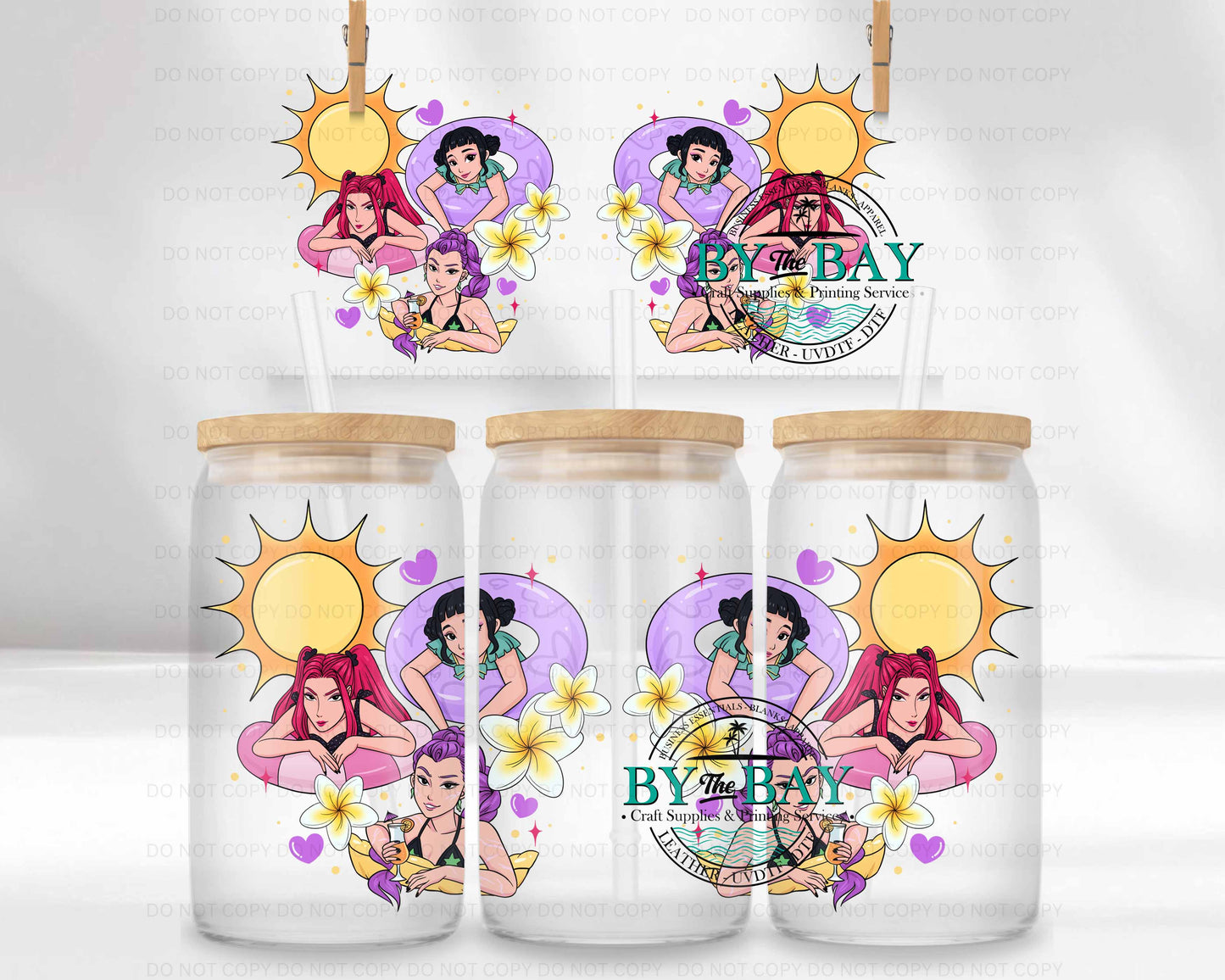 KP Summer 16oz UVDTF Wrap