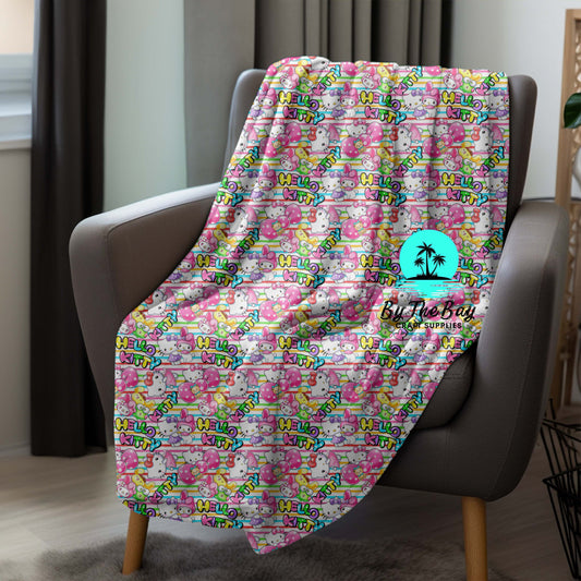 Kitty Stripe Blanket