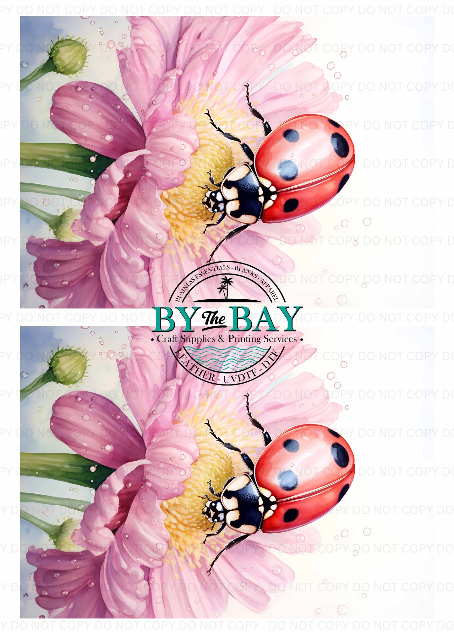 Ladybug Watercolour Panel (Various Sizes)