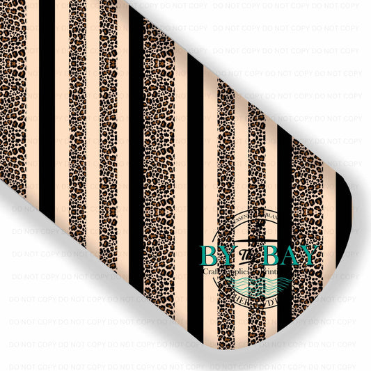 Leopard print stripes