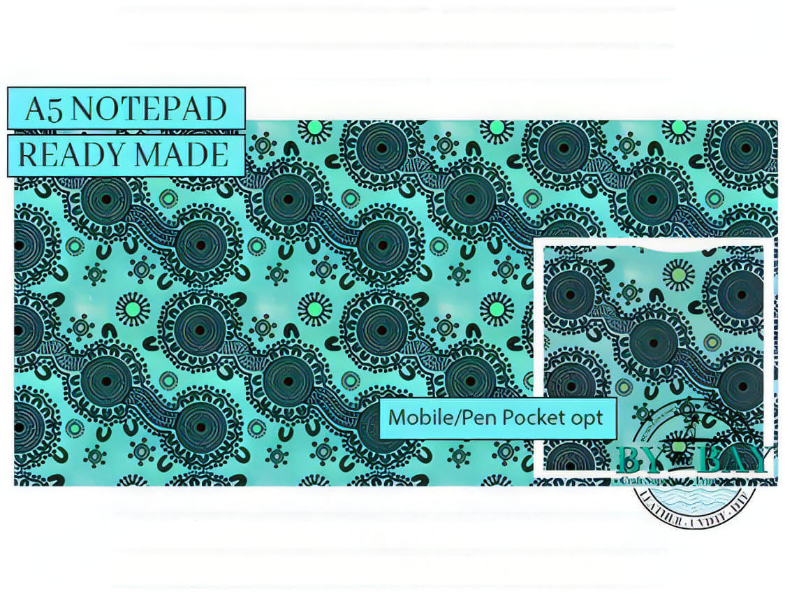 HDs Lifelines Blue - Ready made notepad Cover (Notepad & pocket options available)