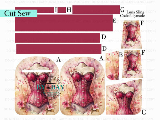 Vintage Corset Luna Sling (Cut Sew Panel)