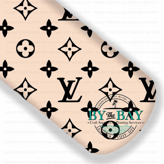 LV Beige Black Flowers
