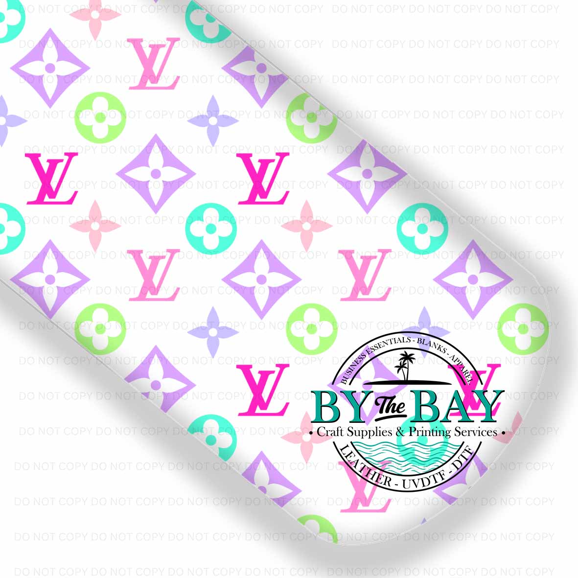 LV White Colourful Flower