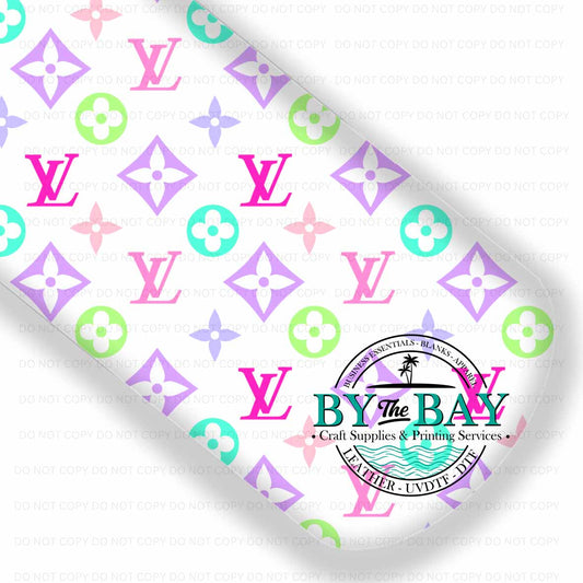 LV White Colourful Flower