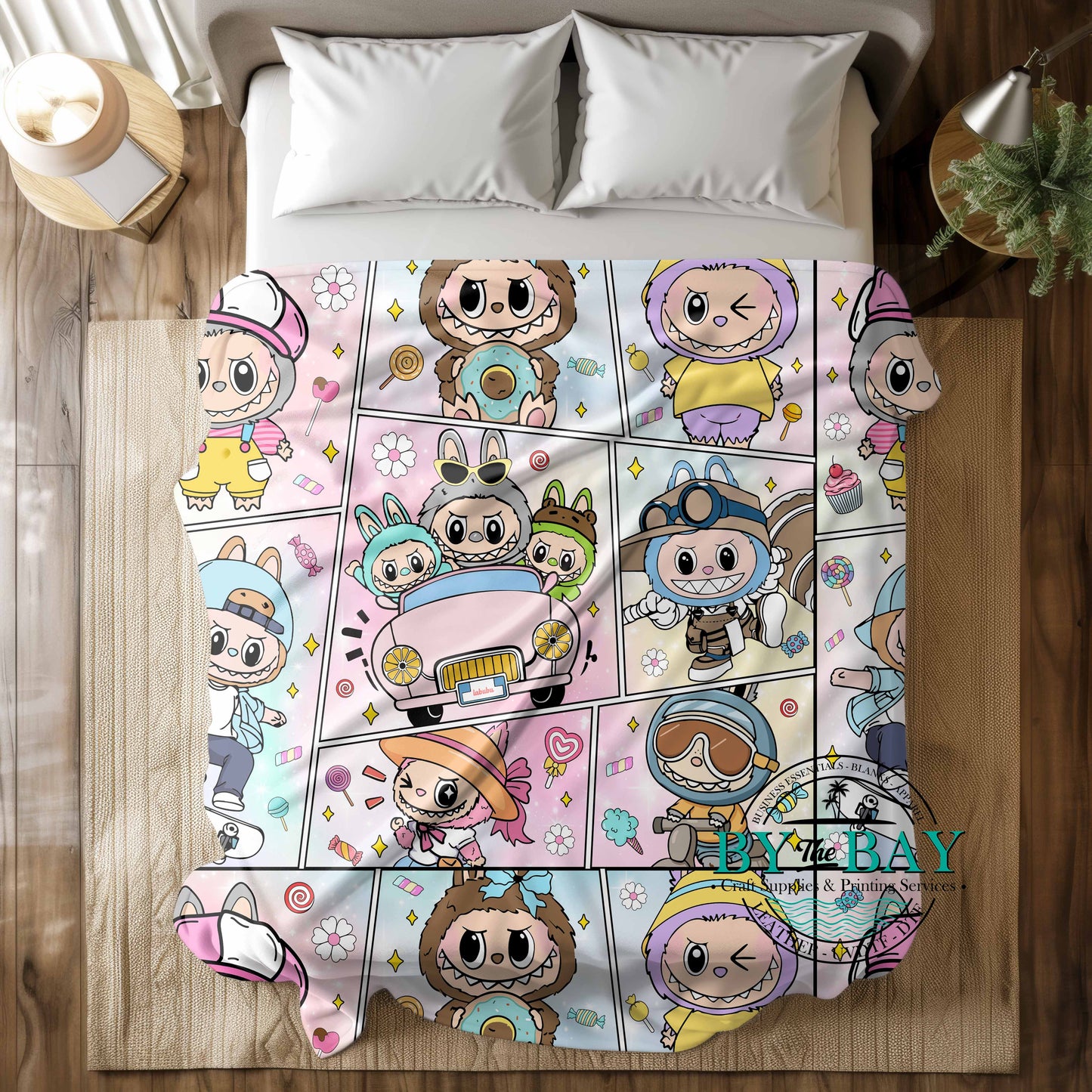 Monster Comic  Squish Minky Blankets (Various Sizes)