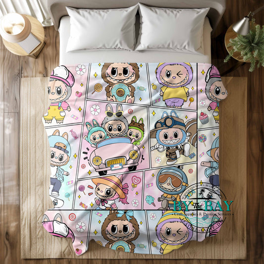 Monster Comic  Squish Minky Blankets (Various Sizes)